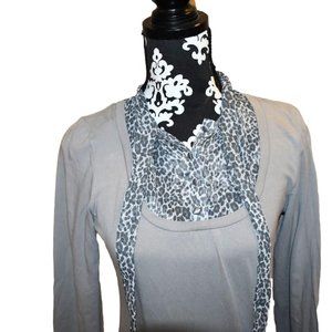 La Redoute Collection women's long sleeve top with chiffon collar size 10/12